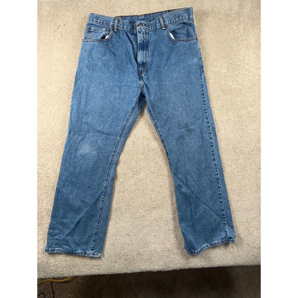 Levi's 517 Bootcut Leg Jeans Mens 38x30 Blue Denim Medium Wash Cotton Streetwear